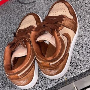 Brown and Tan Air Jordans